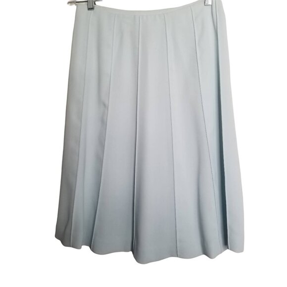 Yansi Fugel Dresses & Skirts - Yansi Fugel Women's Light Blue A-Line Full Pleated Skirt Size 6